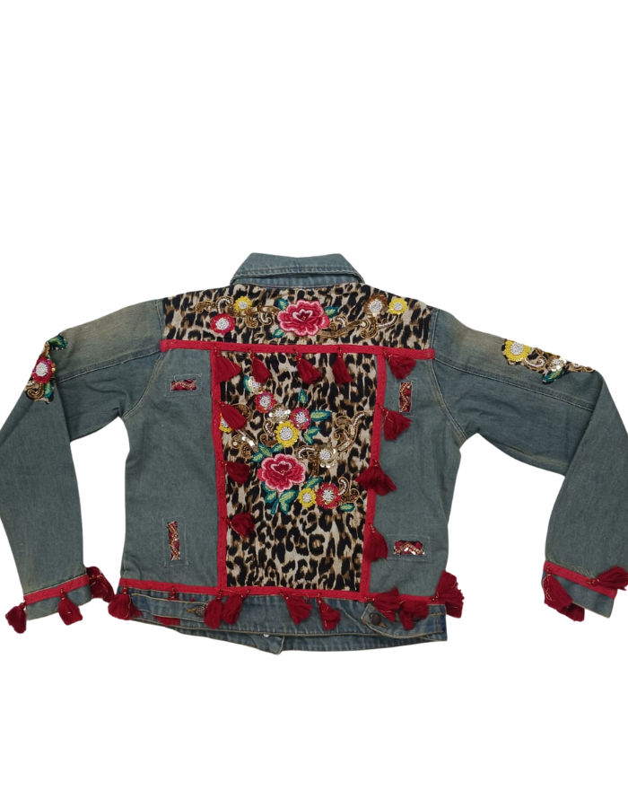 Alex Max Denim Embroided Jacket
