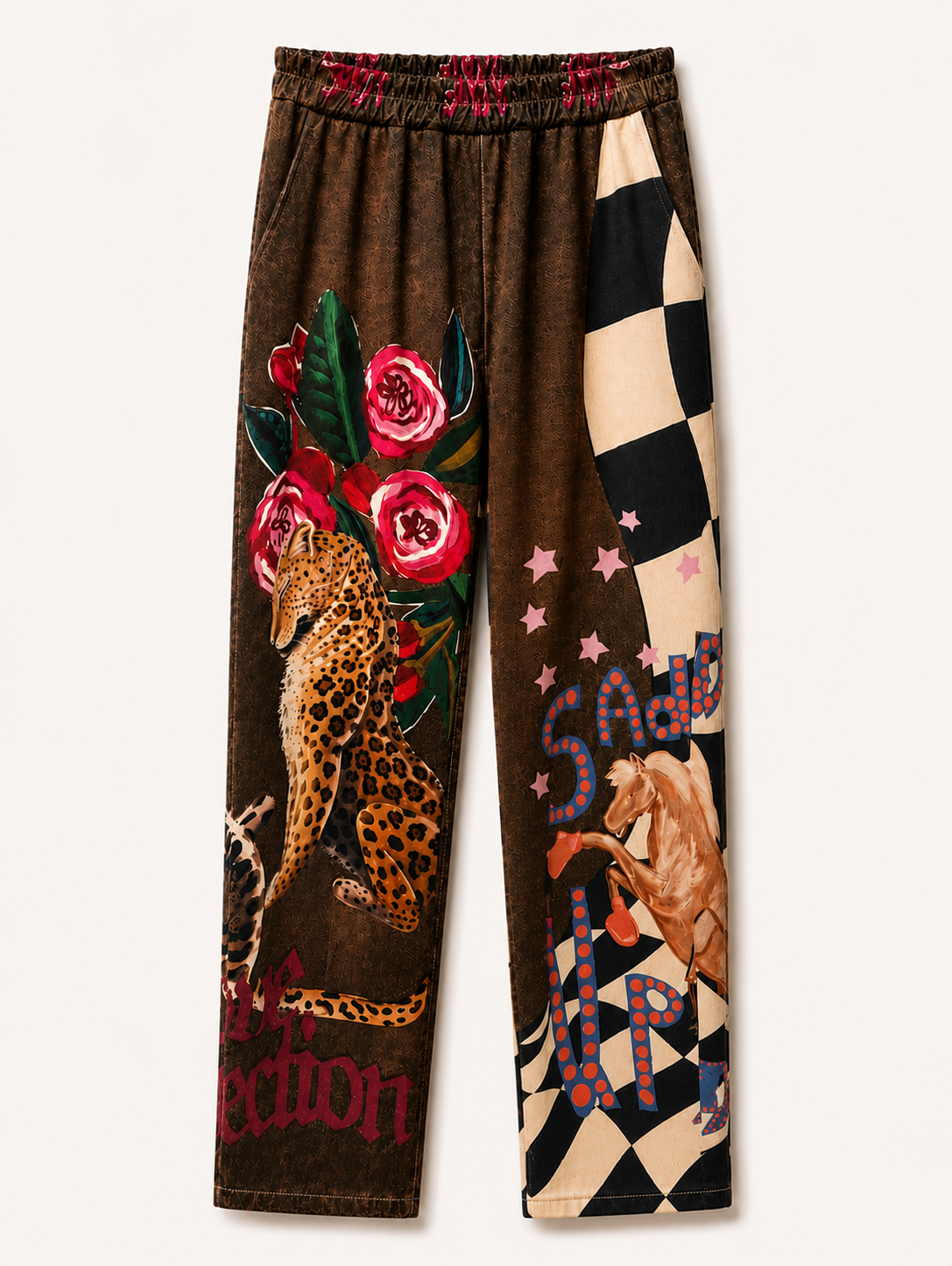 Leopard Flowers Pants