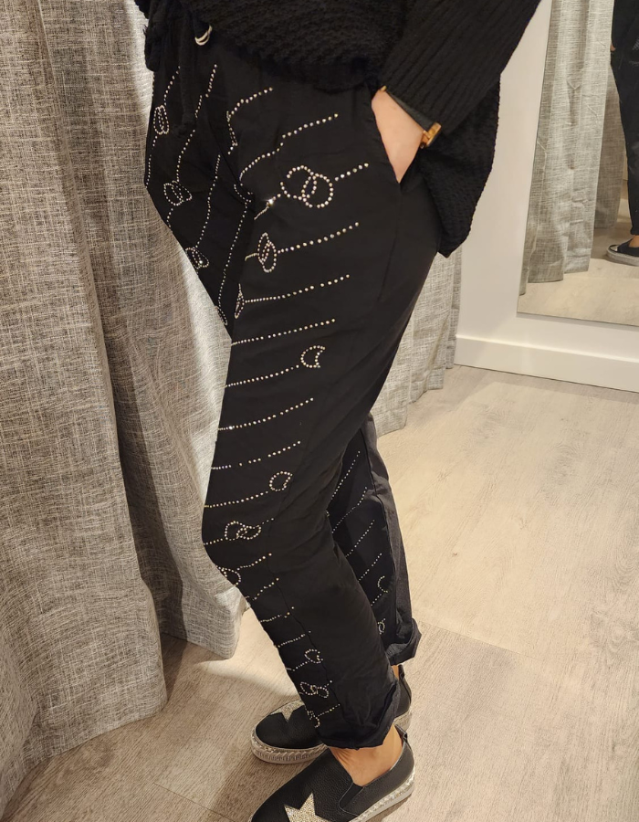 Diamonte Circles Pants