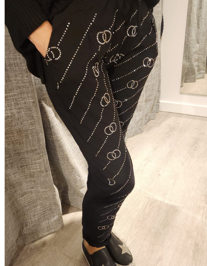 Diamonte Circles Pants