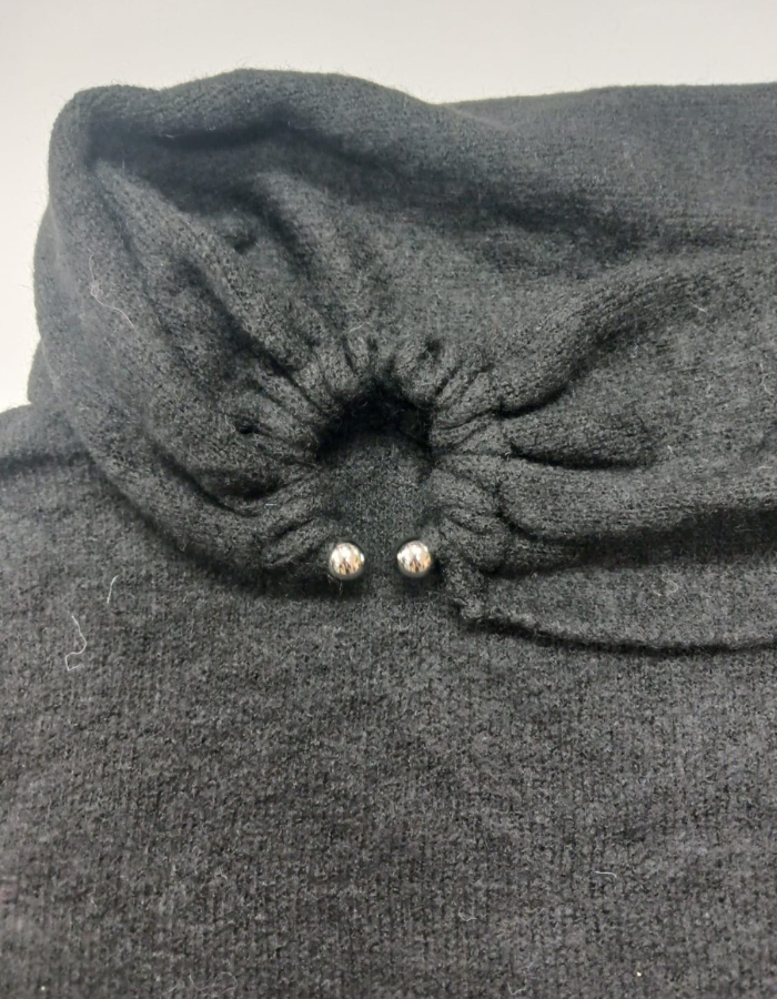 Off Shoulder Wool Blend Knit