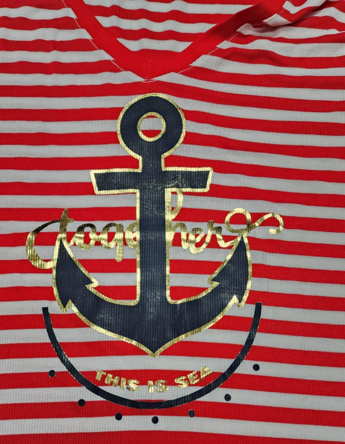 Stripey "Anchor" Top