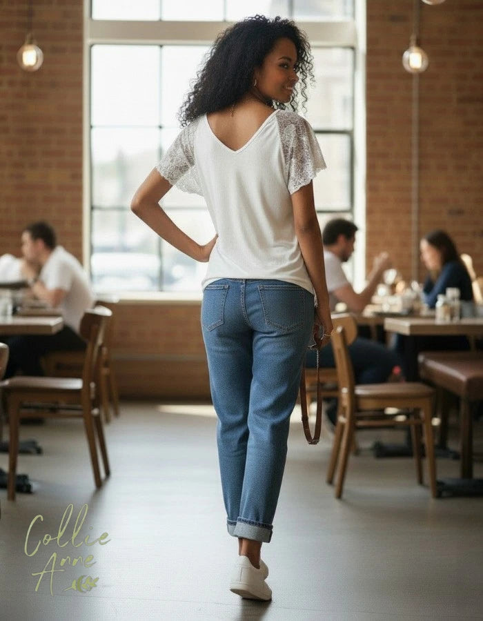 Lace Butterfly-sleeve Camisole