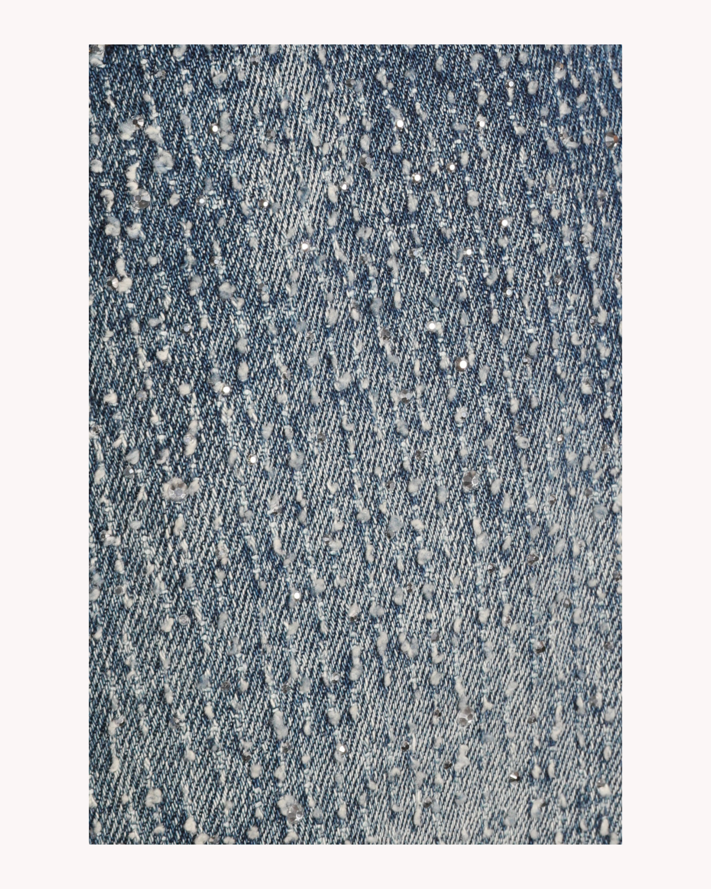 Diamonte denim straight leg jeans