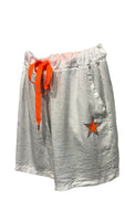 Italian Boxer Shorts with Fluro Star, Drawstring and Side Pockets