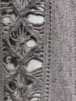 Cotton Crochet Jacket  / Grey
