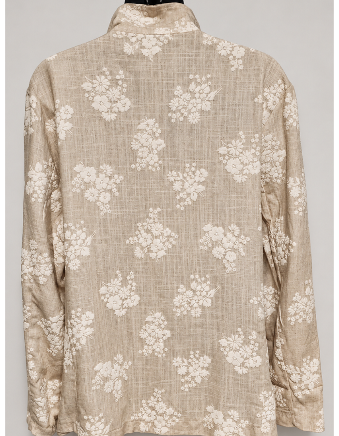 Raised Floral Textured Jacket