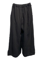 Italian Linen Pants with Ragged Trim Detailing