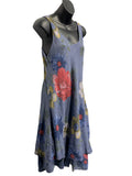 Italian Sleeveless Cotton Blend Dress