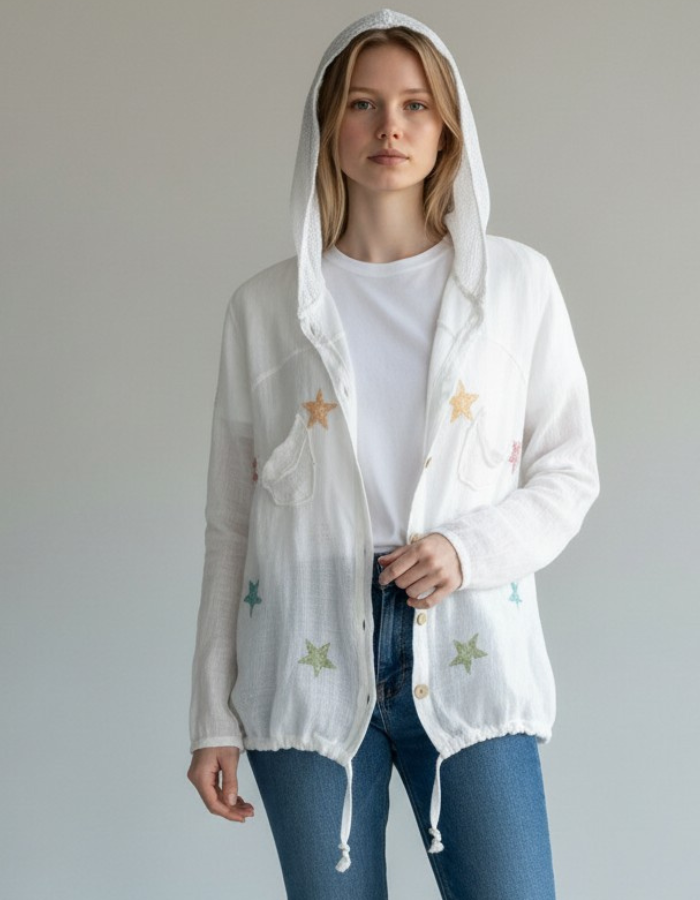 Alana Coloured Stars Hoodie