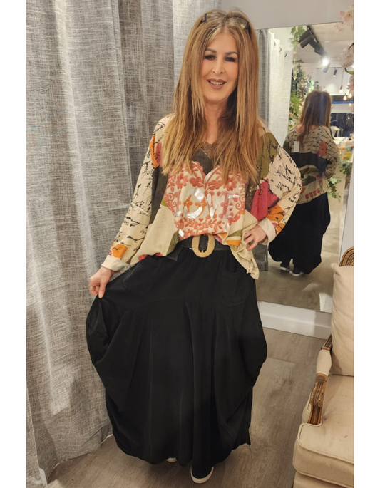 Balloon Corduroy Skirt