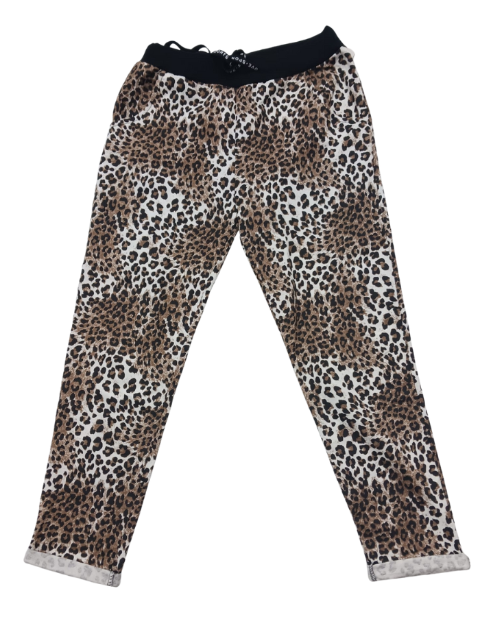 Cleo Leopard Print Track Pants