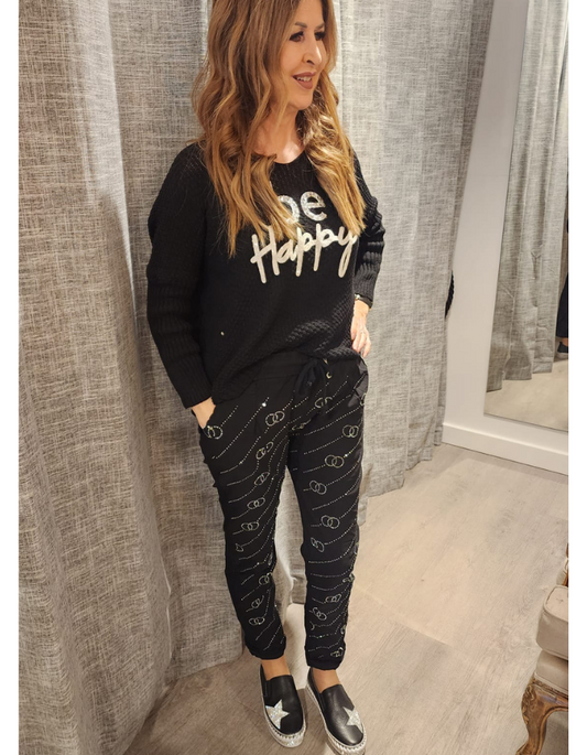 Diamonte Circles Pants
