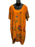 Italian 100% Linen Floral Dress