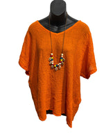 Italian Short Sleeved Top With Free Necklace