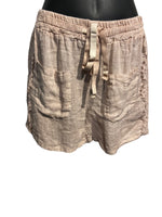 Italian Pure Linen Lacey Trim Shorts