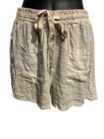 Italian Pure Linen Lacey Trim Shorts
