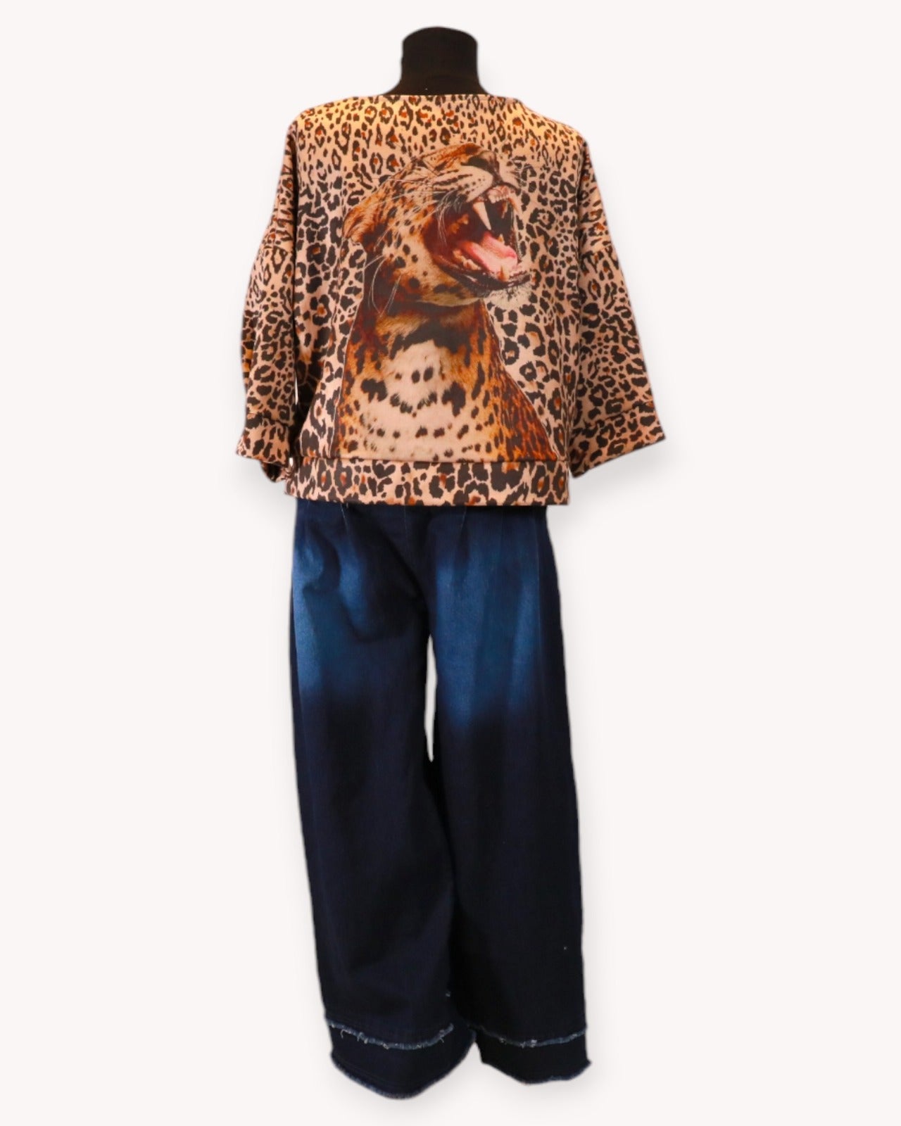 Leopard Face Leopard Print Top