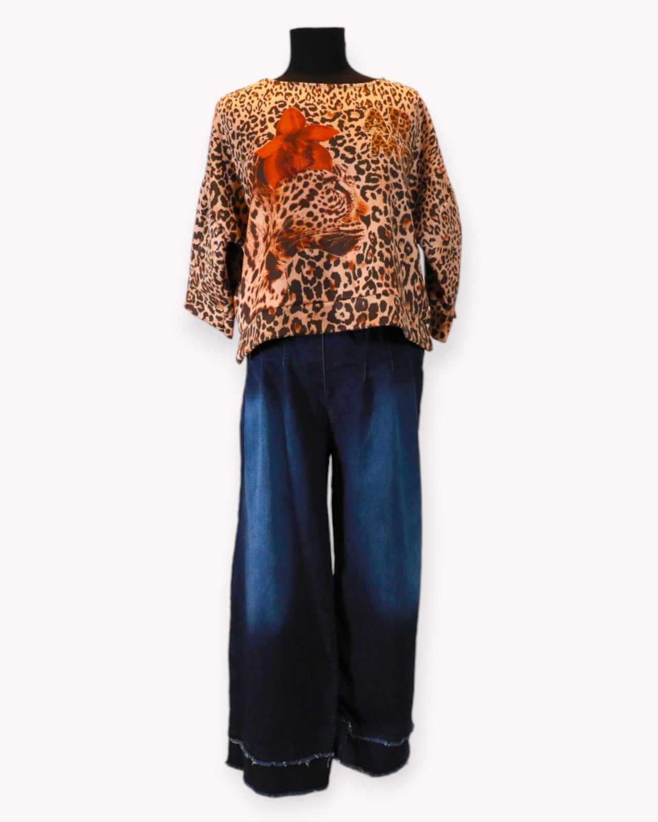 Leopard Face Leopard Print Top