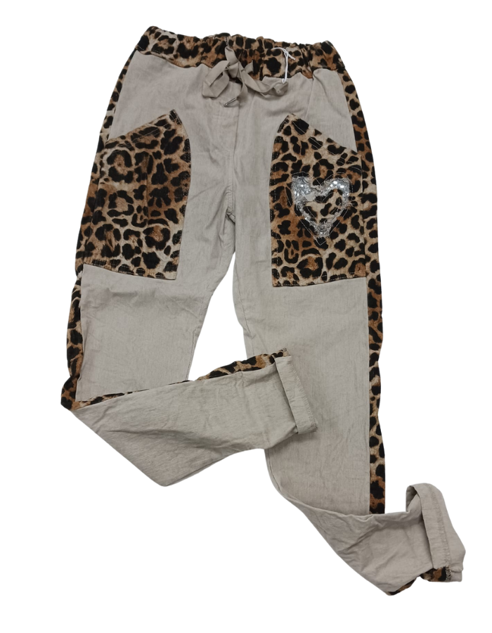 Leopard Print Pocket Pants