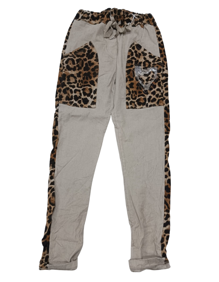 Leopard Print Pocket Pants