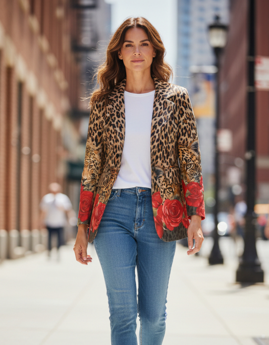 Leopards & Roses Jacket