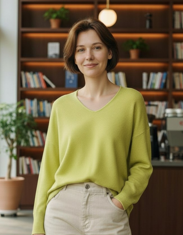 Long-Sleeve Light-weight Knit