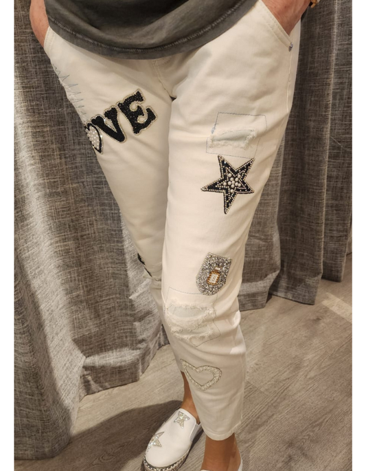 Love 5 Sparkle Star Pants