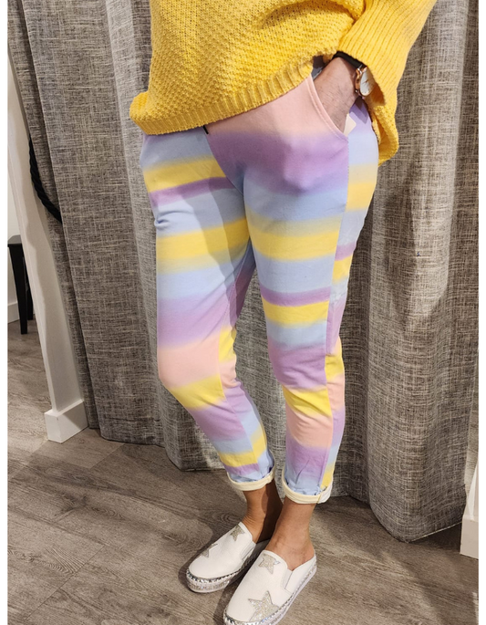 Pastel Rainbow Track Pants