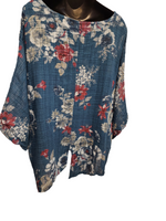 Italian Crinkle Cotton Floral Top
