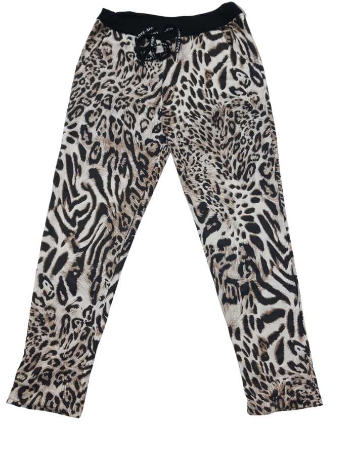 Raphaela Leopard Print Track Pants