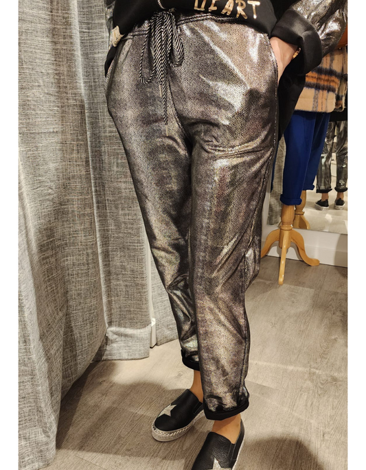 Shiny Metallic 'Silvia' Pants