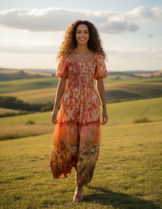 Smocked Garden to City Dress