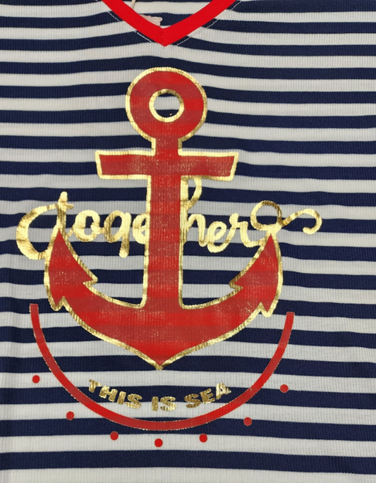 Stripey "Anchor" Top