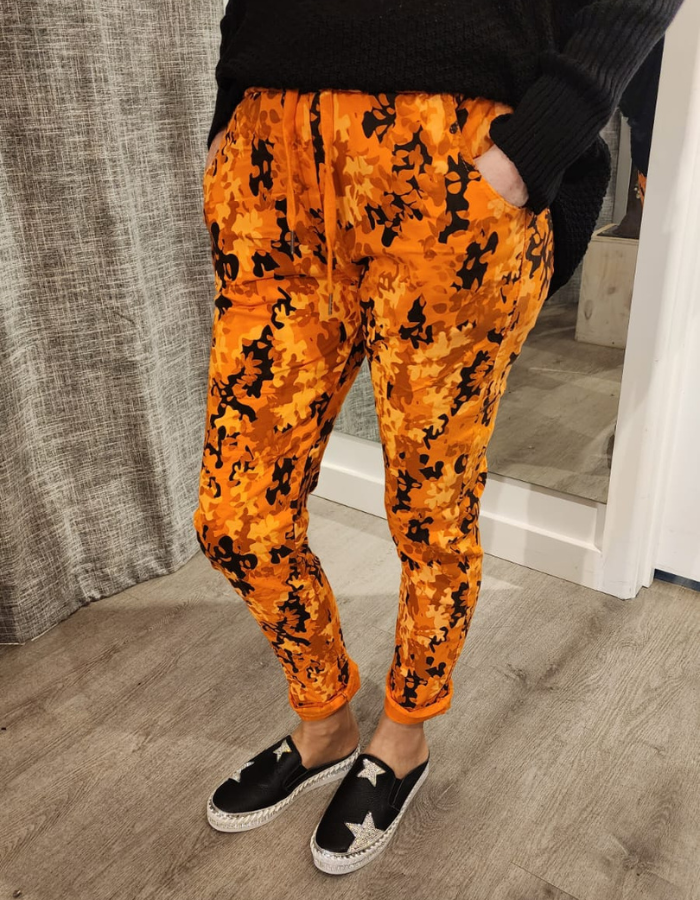 Tie-Waist Camo Pants