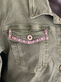 Button Up Denim Jacket with Indie Detailing