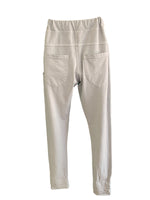 Cotton Pants with Button Detailing/ Light Grey