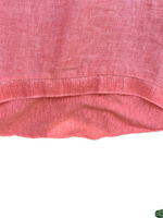 Italian Linen Front with Sequin Edges “Coral”