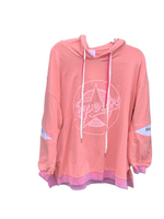 Unique Italian Hooded Top “Pink”