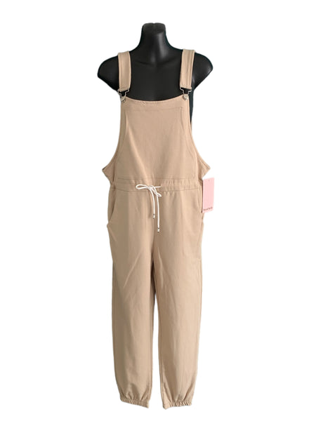Italian Cotton Jumpsuit with Adjustable String Waistline