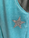 Italian Cotton Track Pants “sparkly star”