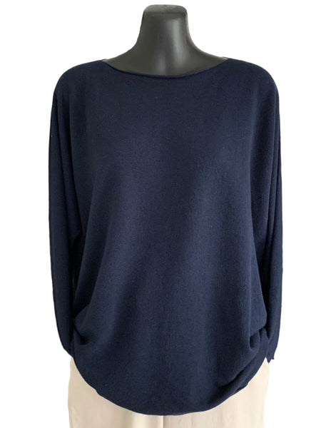 Italian Long Sleeve Plain Colour Knit “Cashmere”